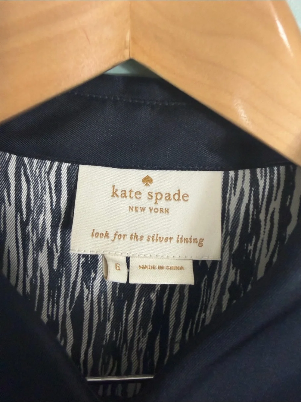 Kate Spade Stefania Silk Half Button Up‎ Mini Dress Women Size 6 Black White